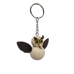 Brelok drewniany sowa